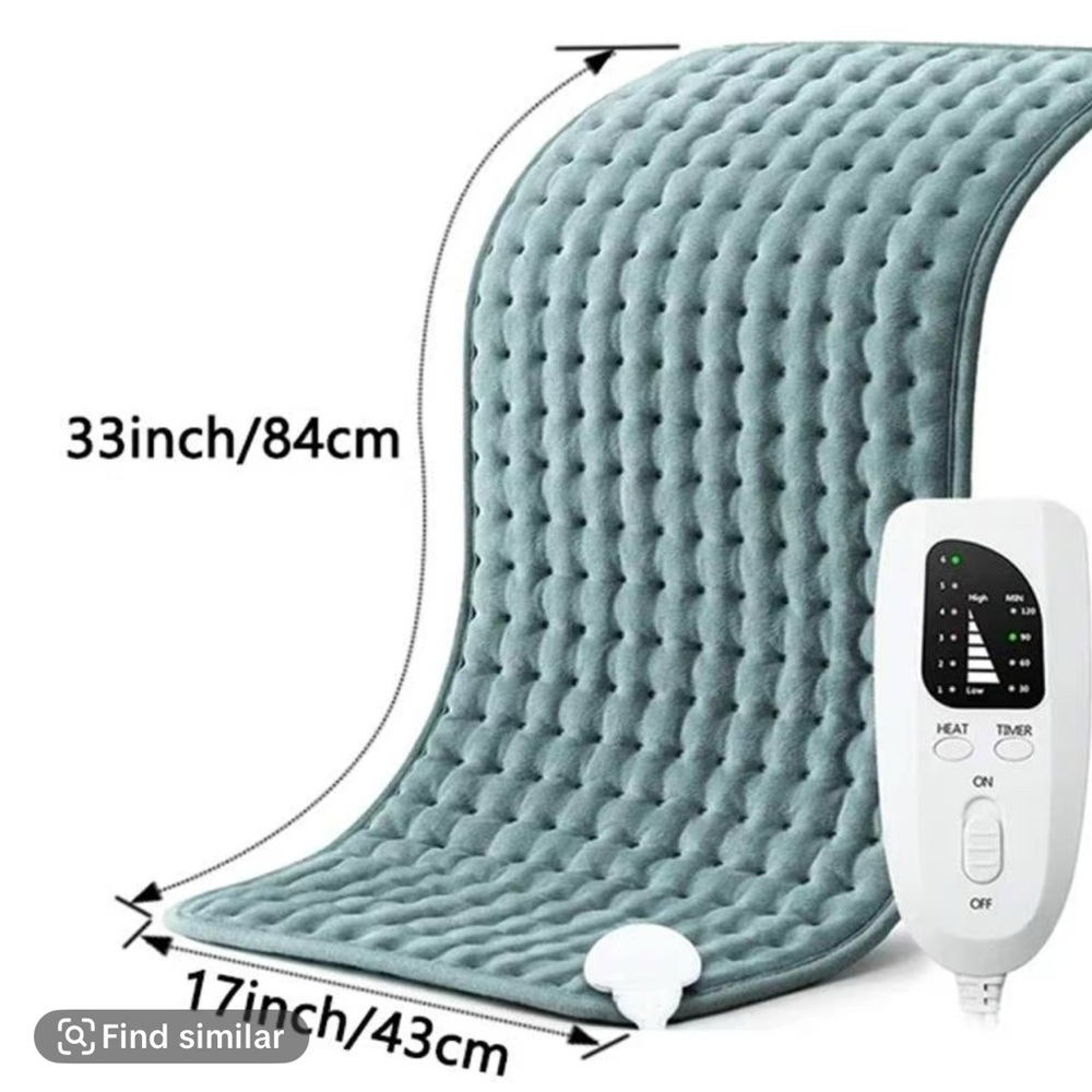 NWT Heating Pad with Controller GRAY
